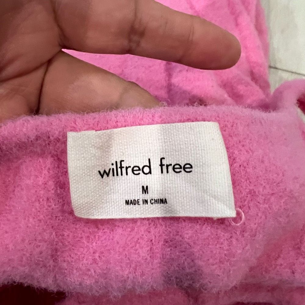 aritzia wilfred free fuzzy pink midi dress size M - Picture 5 of 7